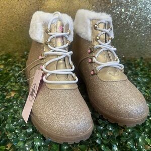 Juicy Couture Gold Sparkle Girls Boots JJK Castro Valley